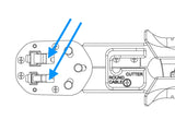 RJ45 Crimp+Cut Klingen Set 5 Stück für Delock 86450