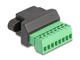 Delock RJ45 Buchse zu Terminalblock Adapter zum Einbau 8 Pin 2-teilig