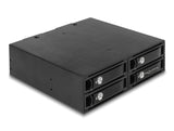Delock 5.25″ Wechselrahmen für 4 x 2.5″ SATA / SAS HDD / SSD 12 Gb/s