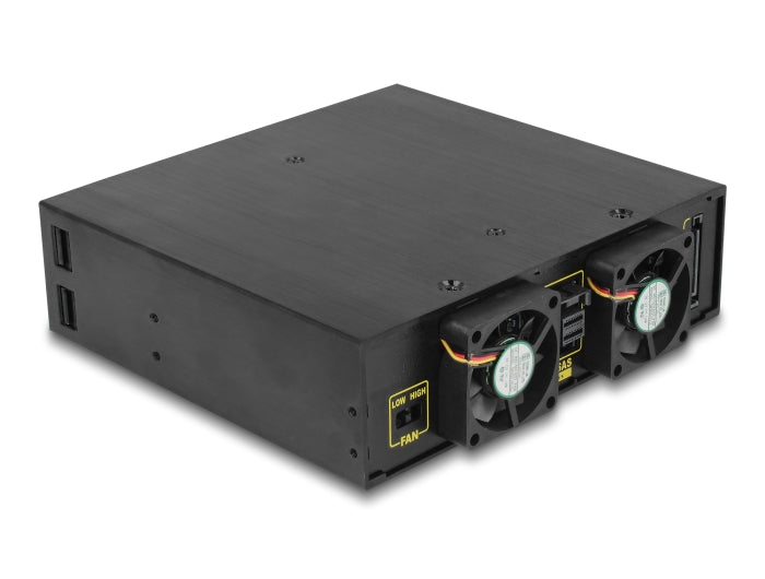 Delock 5.25″ Wechselrahmen für 4 x 2.5″ SATA / SAS HDD / SSD 12 Gb/s