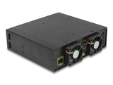 Delock 5.25″ Wechselrahmen für 4 x 2.5″ SATA / SAS HDD / SSD 12 Gb/s
