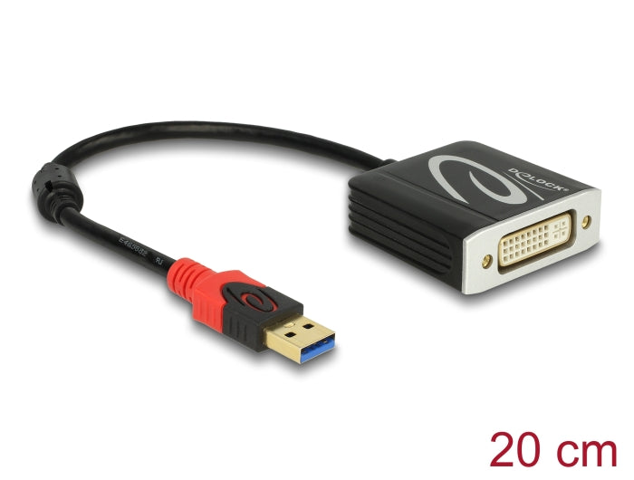 Delock Adapter USB 3.0 Typ-A Stecker > DVI Buchse