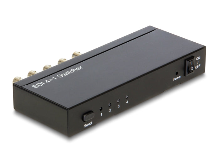 Delock 3G-SDI Switch 4 in > 1 out