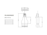 Delock RJ12 Stecker zu Terminalblock Adapter 6 Pin 2-teilig