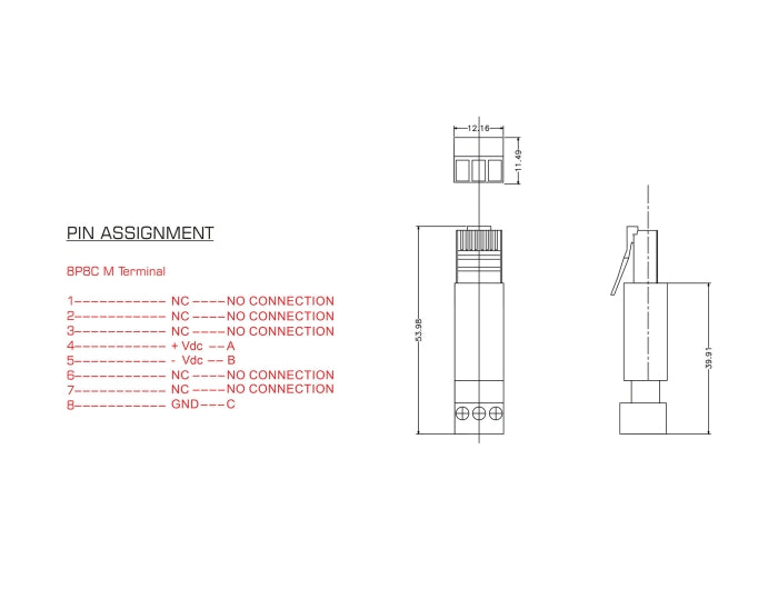 Delock RJ45 Stecker zu Terminalblock Adapter 3 Pin 2-teilig