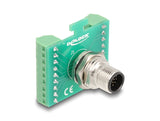 Delock M12 Übergabemodul Adapter A-kodiert 17 Pin Stecker zu 18 Pin Terminalblock zum Einbau