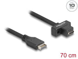 Delock USB 10 Gbps Kabel Typ-E Key A 20 Pin Stecker zu USB Type-C™ Buchse zum Einbau 70 cm