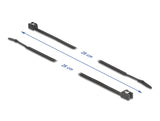 Delock Kabelbinder selbstschneidend L 280 x B 4,8 mm 50 Stück schwarz