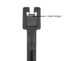 Delock Kabelbinder selbstschneidend L 370 x B 4,8 mm 50 Stück schwarz