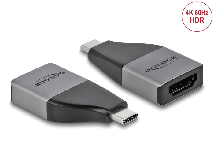 Delock USB Type-C™ Adapter zu HDMI (DP Alt Mode) 4K 60 Hz + HDR – kompaktes Design