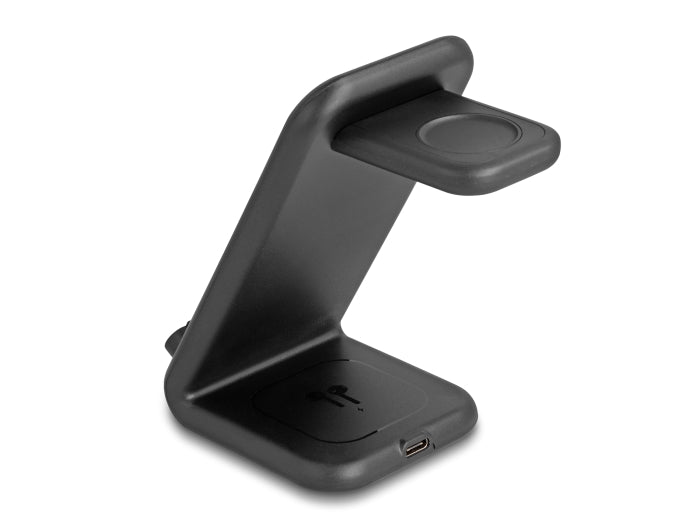 Delock Wireless Charger 3 in 1 mit 2 Ladespulen 5 W / 5 W / 15 W