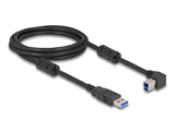 Delock USB 5 Gbps Kabel Typ-A Stecker zu Typ-B Stecker 90° links gewinkelt 2 m