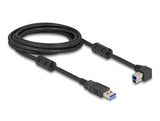 Delock USB 5 Gbps Kabel Typ-A Stecker zu Typ-B Stecker 90° links gewinkelt 3 m