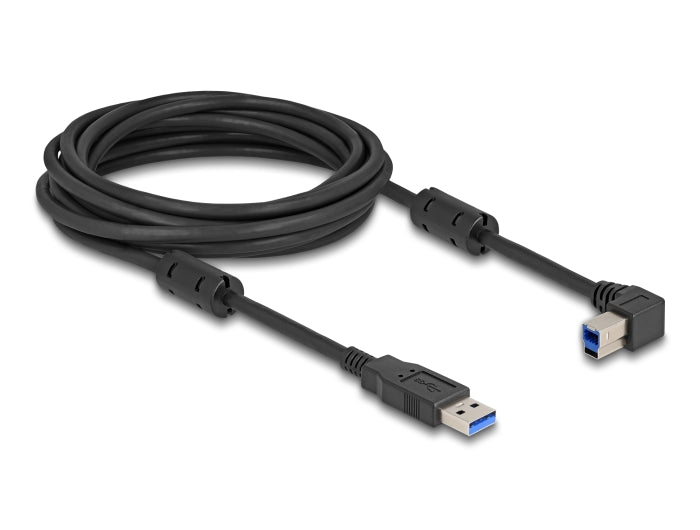 Delock USB 5 Gbps Kabel Typ-A Stecker zu Typ-B Stecker 90° links gewinkelt 5 m