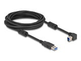 Delock USB 5 Gbps Kabel Typ-A Stecker zu Typ-B Stecker 90° links gewinkelt 5 m