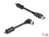 Delock USB 5 Gbps Kabel Typ-A Stecker zu Typ-B Stecker 90° rechts gewinkelt 1 m
