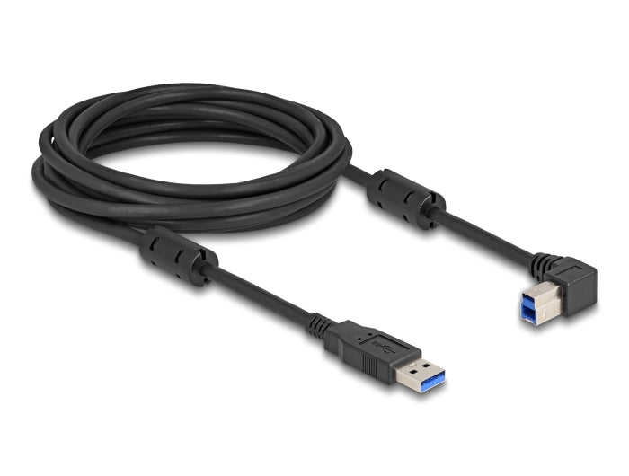 Delock USB 5 Gbps Kabel Typ-A Stecker zu Typ-B Stecker 90° rechts gewinkelt 5 m