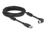 Delock USB 5 Gbps Kabel Typ-A Stecker zu Typ-B Stecker 90° rechts gewinkelt 5 m