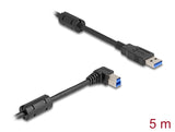 Delock USB 5 Gbps Kabel Typ-A Stecker zu Typ-B Stecker 90° rechts gewinkelt 5 m