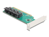 Delock PCI Express x16 Karte zu 4 x intern SFF-8643 NVMe - Bifurcation - Low Profile Formfaktor