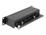 Delock 10″ Patchpanel 12 Port Cat.6 schwarz