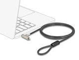 Navilock Laptop Schloss mit Schlüssel für HP Nano Slot 1,80 m schwarz