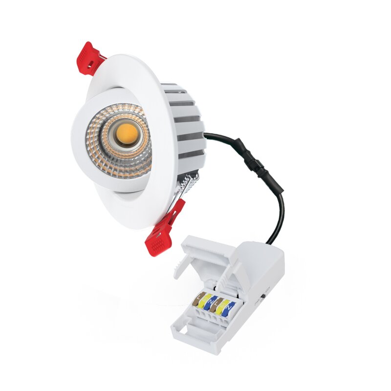DOTLUX LED-Einbaustrahler 7W Konv dim ws 6650-199060 dim 1LED 2700-4000K ws ws