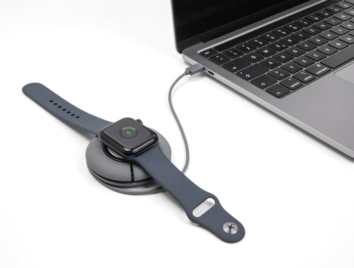 Delock USB Type-C™ Aufrollladekabel für Apple Watch 1 m grau magnetisch
