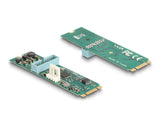 Delock Konverter M.2 Key B+M Stecker zu 2 x USB 5 Gbps Typ-A Buchse mit 50 cm Kabel