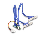 Delock Konverter M.2 Key B+M Stecker zu 4 x USB 5 Gbps Typ-A Buchse mit 50 cm Kabel