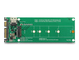 Delock U.2 SFF-8654 oder SATA Konverter zu 1 x M.2 Key M Slot