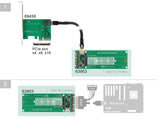 Delock U.2 SFF-8654 oder SATA Konverter zu 1 x M.2 Key M Slot