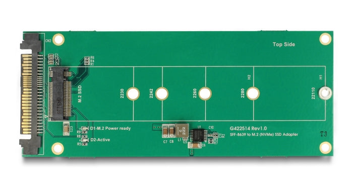 Delock Konverter U.2 SFF-8639 NVMe > 1 x M.2 Key M