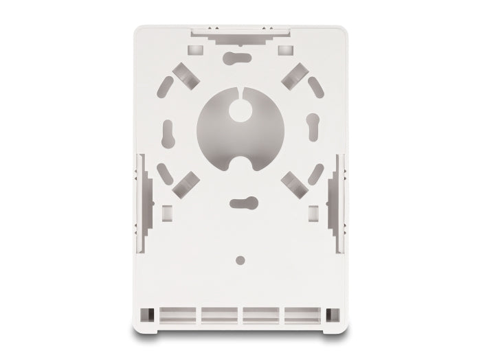 Delock Keystone Leergehäuse Aufputz 4 Port für Glasfaser und Netzwerk weiß