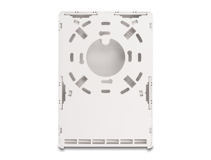 Delock Keystone Leergehäuse Aufputz 6 Port für Glasfaser und Netzwerk weiß