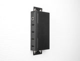 Delock Industrie Hub 4 x USB 2.0 Typ-A mit 15 kV ESD Schutz und Hutschienenbefestigung