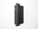 Delock Industrie Hub 7 x USB 2.0 Typ-A mit 15 kV ESD Schutz und Hutschienenbefestigung