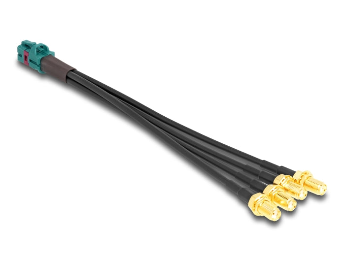 Delock Kabel Mini FAKRA Z Buchse quad zu 4 x SMA Buchse B-Typ