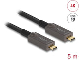 Delock Aktives Optisches USB-C™ 4K Video + Daten + PD Kabel 5 m