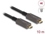 Delock Aktives Optisches USB-C™ 4K Video + Daten + PD Kabel 10 m