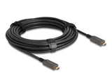 Delock Aktives Optisches USB-C™ 4K Video + Daten + PD Kabel 10 m
