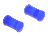 Delock DL4 Staubschutz für Stecker und Buchse, Silikon, 2-teilig, blau 10er Set