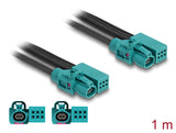 Delock Kabel Easy HighspeedData Z single + Powerpin Buchse zu Easy HighspeedData Z single + Powerpin Buchse 1 m