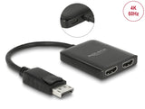 Delock DisplayPort 1.4 Splitter 1 x DisplayPort zu 2 x HDMI MST