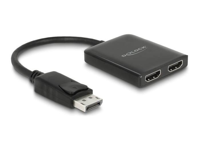 Delock DisplayPort 1.4 Splitter 1 x DisplayPort zu 2 x HDMI MST