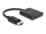 Delock DisplayPort 1.4 Splitter 1 x DisplayPort zu 2 x HDMI MST