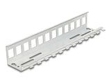 Delock Keystone Metall Halterung 12 Port für Hutschienen und Wandmontage