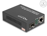 Delock PoE+ Medienkonverter 10/100/1000Base-T zu SFP