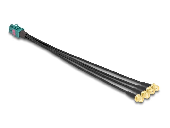 Delock Kabel Mini FAKRA Z Buchse quad zu 4 x SMA Buchse