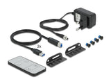 Delock HDMI KVM Switch 4K 60 Hz mit USB 5 Gbps und Audio